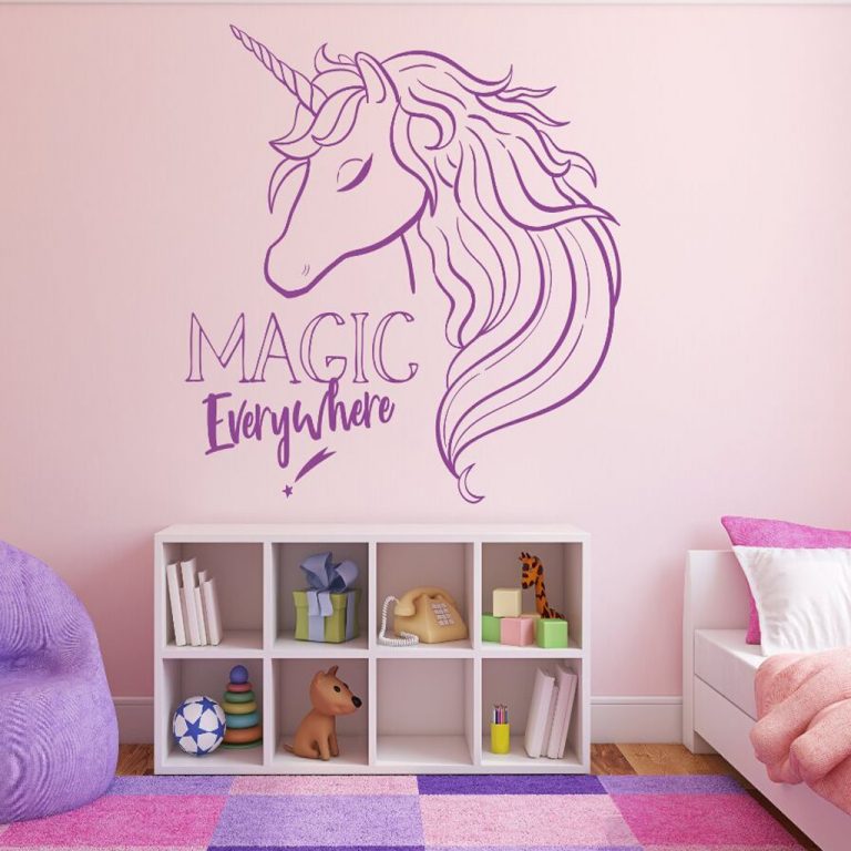 unicorn-inspired-wall-designs-for-kids-room